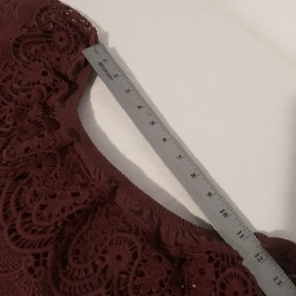 Wishful women's size 1X mulberry sleeveless blouse - Picture 10 of 15